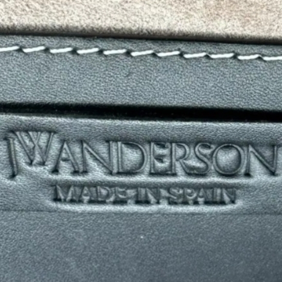 JW ANDERSON Navy Shearling Bag - Picture 13 of 16